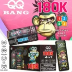 QQ Bang 180K Disposable Vape – 180,000 Puffs | 4-in-1 Flavor System Long-Lasting Rechargeable Device